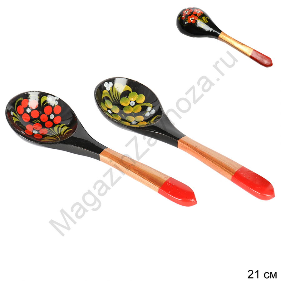 Ложка деревянная для салата Чернушка / 6503 /уп 1/