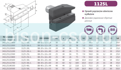 1125-30L Резцедержатель B8-30x20x40 левый Bison-Bial Польша