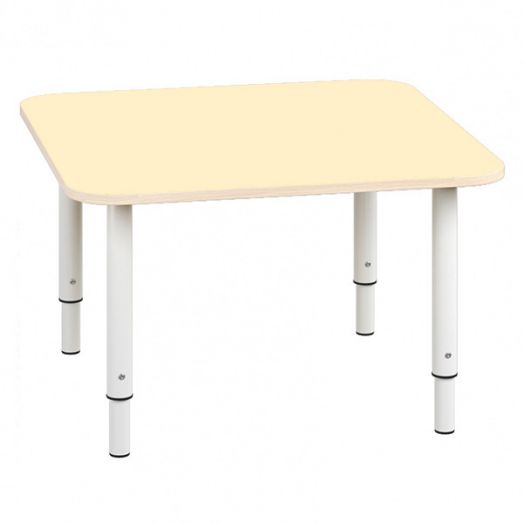 РСН-0015-02 Стол квадратный регулируемый Цвет: Ваниль 700х700x460/580мм
