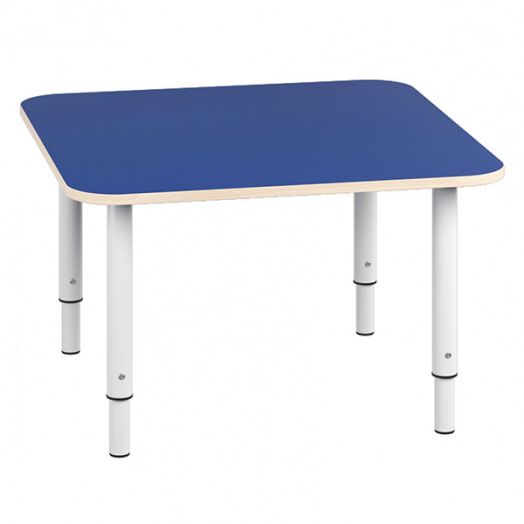 РСН-0015-07 Стол квадратный регулируемый Цвет: Синий 700х700x460/580мм