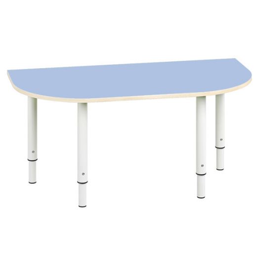 РСН-0009-06 Стол закругленный регулируемый Цвет: Голубой
