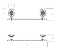 Полотенцедержатель Migliore Cleopatra 16 схема 5