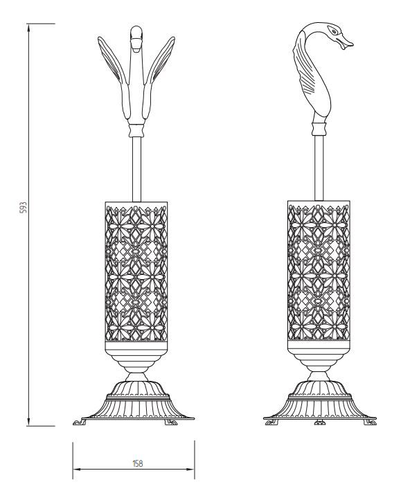 Стеклянный Туалетный ёршик Migliore Luxor 26125 ФОТО