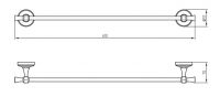 Полотенцедержатель Migliore Fortuna 276 схема 2