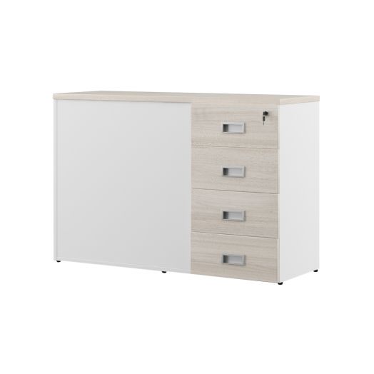 Tess Wood Тумба приставная/опорная правая 1230x400x750 мм