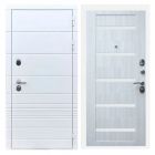 Дверь входная металлическая Great Doors H-TR Белый Софт Царга СБ-14 Сандал Светлый Белый Лакобель