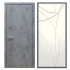 Дверь входная металлическая Great Doors H13 Бетон Темный ФЛ-247 Белый Ясень