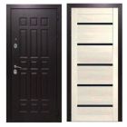 Дверь входная металлическая Great Doors H8 Венге Царга СБ-14 Лиственница беж Темный Лакобель