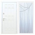 Дверь входная металлическая Great Doors H8 Белая Шагрень ФЛ-247 Сандал Светлый