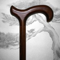 Трость для ходьбы Буковая тёмная