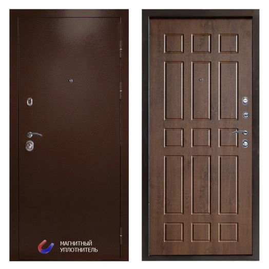 Входная Металлическая Дверь Термодор Termo-door (T.DOOR) Техно Медь Спарта дуб