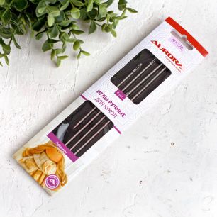 Набор игл ручных длинных для шитья кукол, 4 шт.