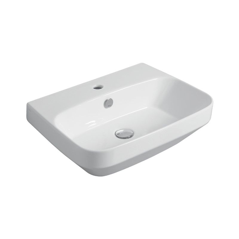 Раковина Simas Baden Baden 60x45 с 1 отверстием BB 10 схема 1