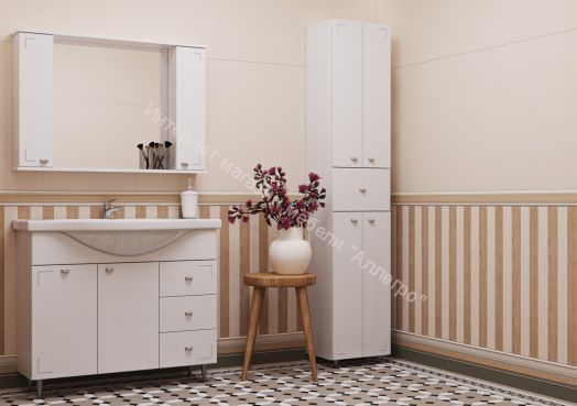 Шкаф-зеркало Классик 100 АЙСБЕРГ