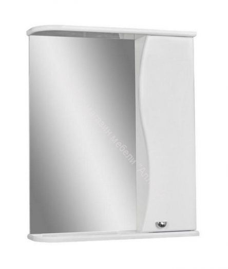 Шкаф-зеркало Волна 50 правый АЙСБЕРГ