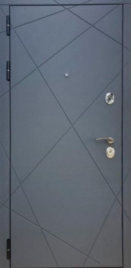 Дверь входная металлическая Great Doors H13 Силк Титан Зеркало Макси Бетон Темный