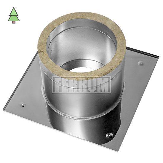 Потолочно-проходной узел термо Ferrum для дымохода; Диаметр: 200-250 мм