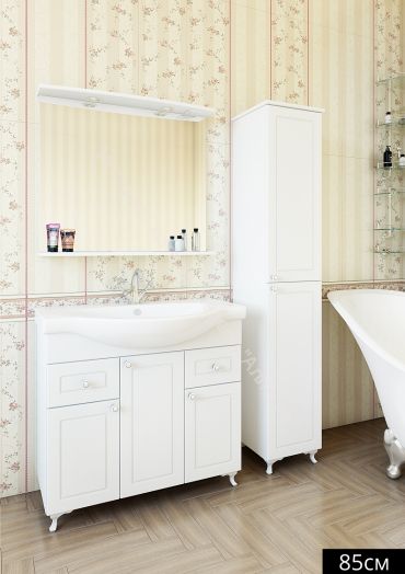 Тумба с умывальником "Элеганс 85" Софи с ящиками Sanflor
