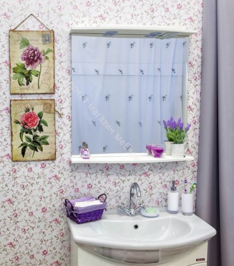 Тумба с умывальником "Элеганс 75" Софи с ящиками Sanflor