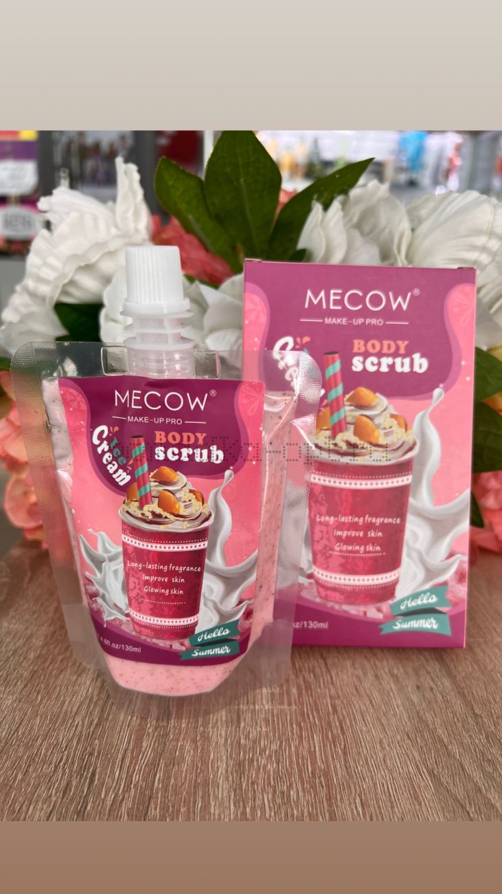 Mecow body scrub ice cream