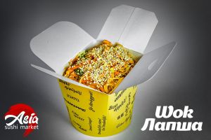 WOK Яичная лапша с креветкой 500г