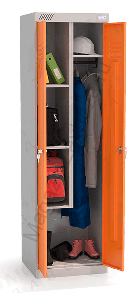 ШМУ 22-530 Шкаф универсальный с оранжевыми дверьми