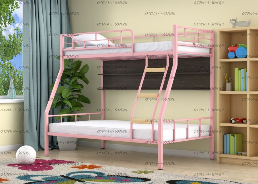 Кровать двухъярусная Радуга +П Лофт