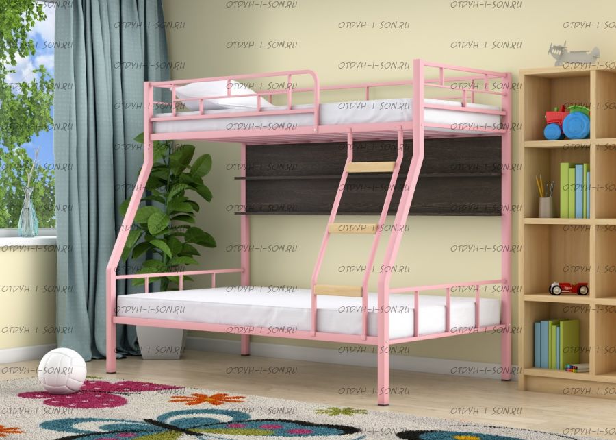 Кровать двухъярусная Радуга +П Лофт
