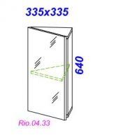 Навесной шкаф-зеркало Aqwella Рио 33х64 схема 2