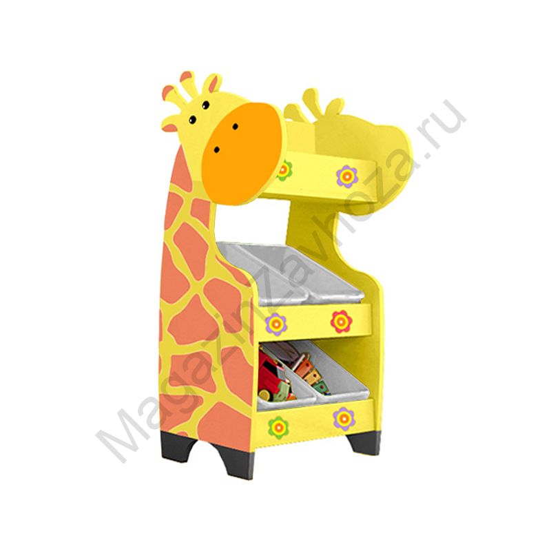 СТЕЛЛАЖНАЯ НАКЛОННАЯ СИСТЕМА ХРАНЕНИЯ 25/22 С ДЕКОРАЦИЕЙ ЖЁЛТАЯ