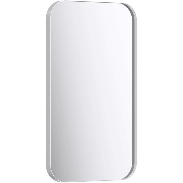 Изображение Прямоугольное зеркало в металлическом профиле Aqwella Neringa