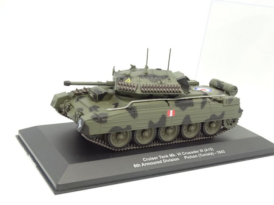 Британский танк Cruiser Mk.VI Crusader  III (A15)  в масштабе 1/43 (Eaglemoss-IXO)