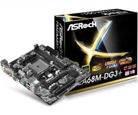 Материнская плата ASRock FM2A68M-DG3+, FM2+, mATX, Ret