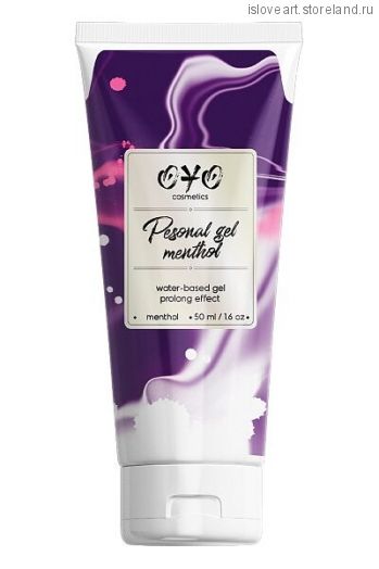 Гель увлажняющий на водной основе OYO PERSONAL GEL MENTOL, 50мл