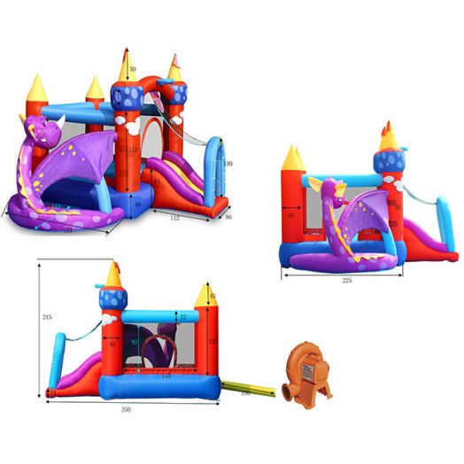 Детский надувной Батут HAPPY HOP «Дракоша» 9022