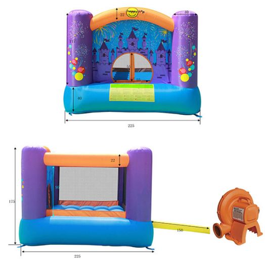 Детский надувной Батут Фейерверк HAPPY HOP 9001F