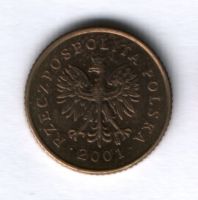 1 грош 2001 года Польша