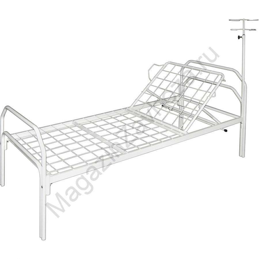 Кровать металлическая М180-28 с подголовником