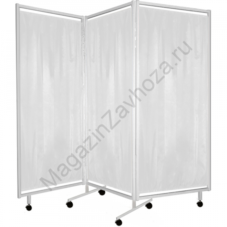 Ширма медицинская М171/3 3х секционная, с тканью