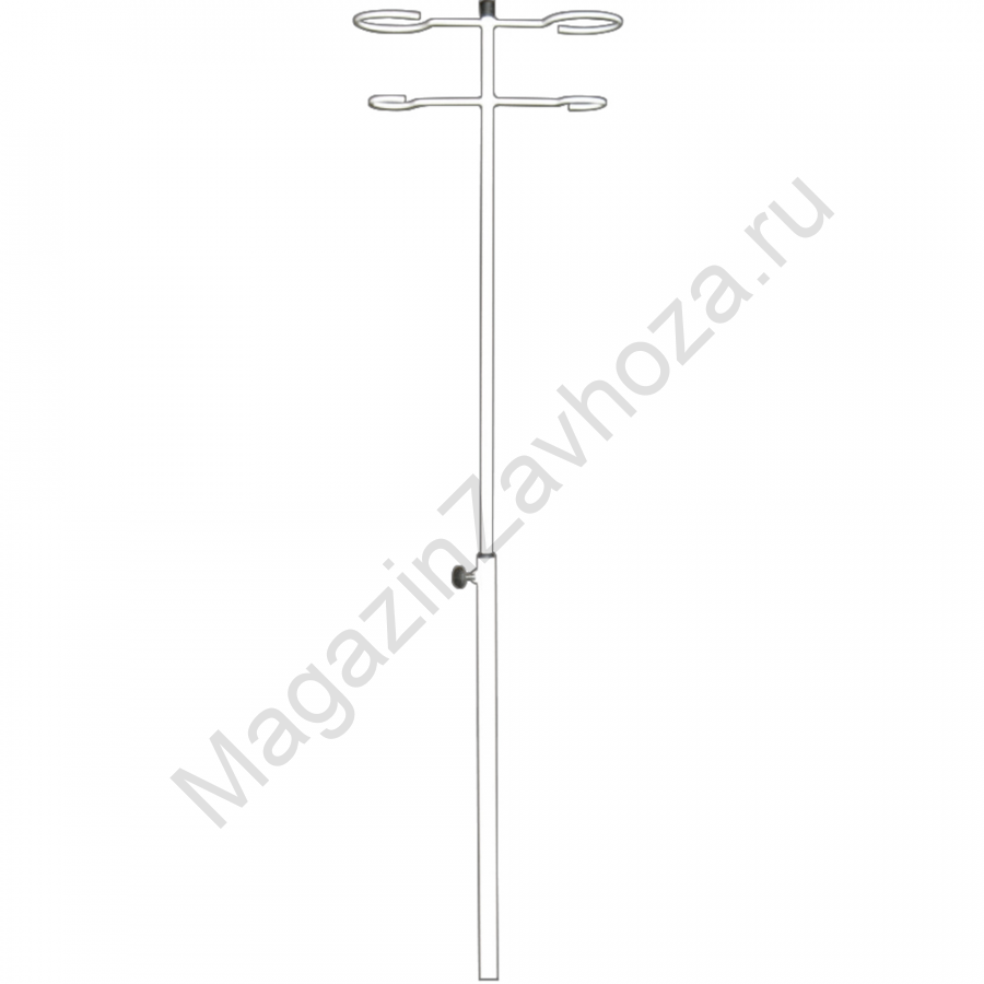 Стойка для капельницы М192-11 на 2 сосуда или пакета