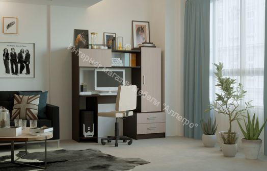 Стол компьютерный "ПКС-7" (Венге/Дуб белфорд)