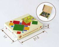 Игровой набор деревянный УСПЕШНАЯ ФЕРМА 45 фигурок на подставках + сборный сарай + мультфильмы