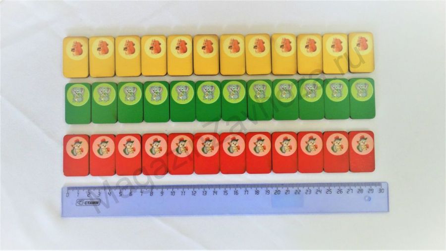 Счетный материал УМНЫЕ ЗВЕРЯТА 48 шт.