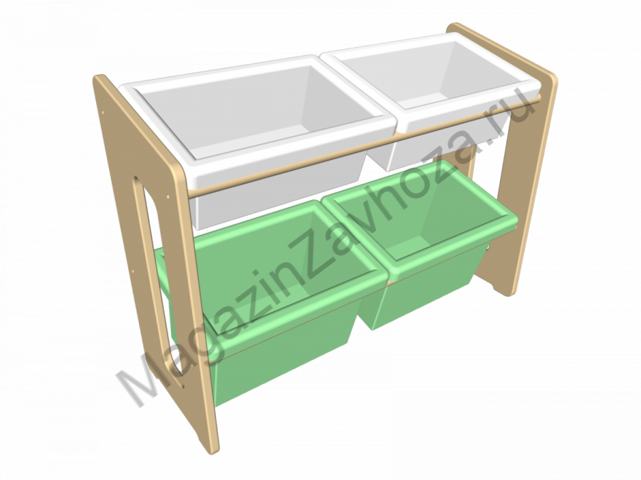 Стеллаж для хранения игрушек 54*74*27 см