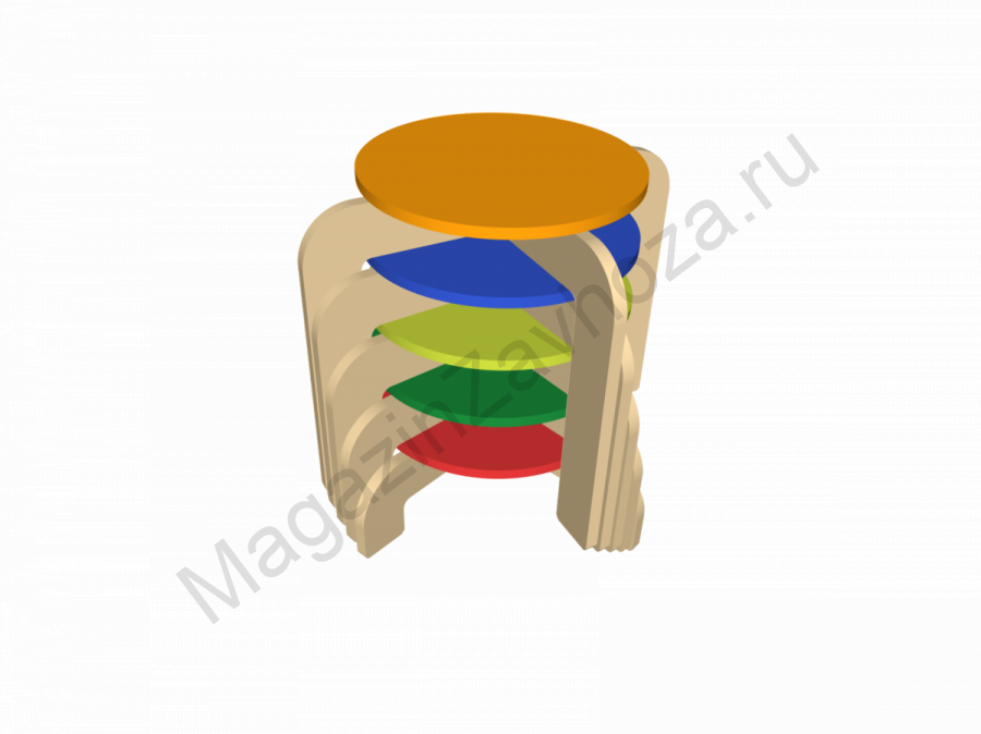 Комплект табуретов разной высоты