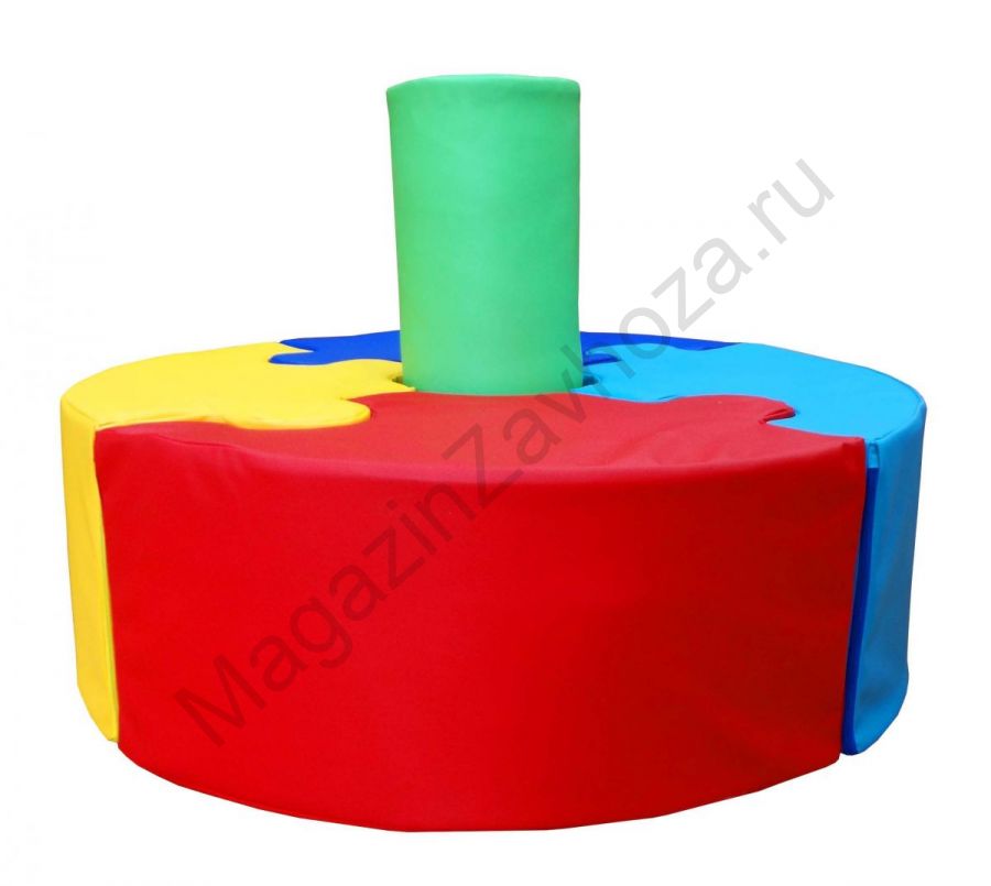 Детский островной диванчик Пазл, d=60 см, h=60см