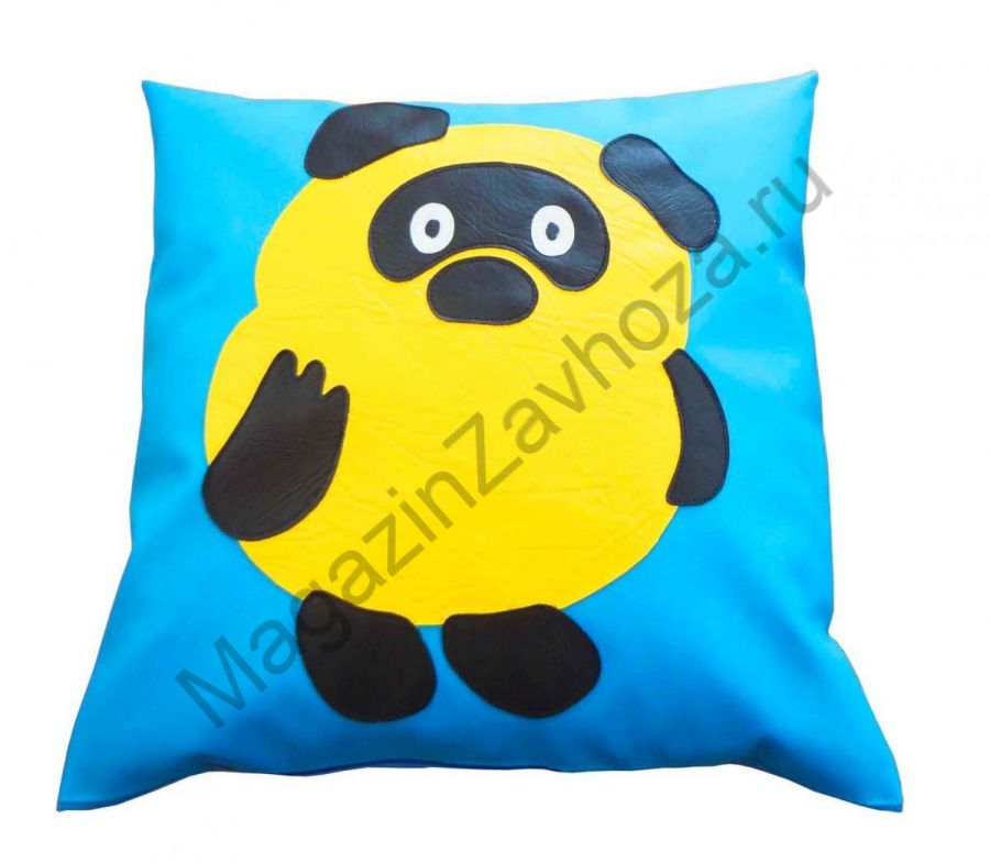 Подушка с гранулами пенополистирола Винни, моющийся чехол