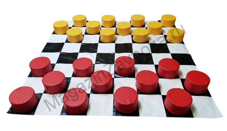 Игровой набор Шашки. Игровое поле, 24 шашки.