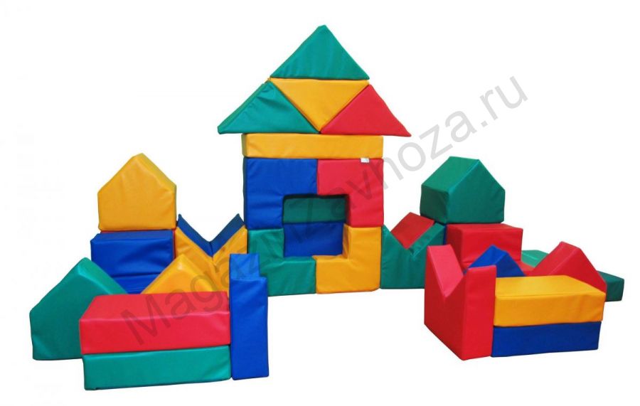 Набор мягких модулей Строительный 40 элементов