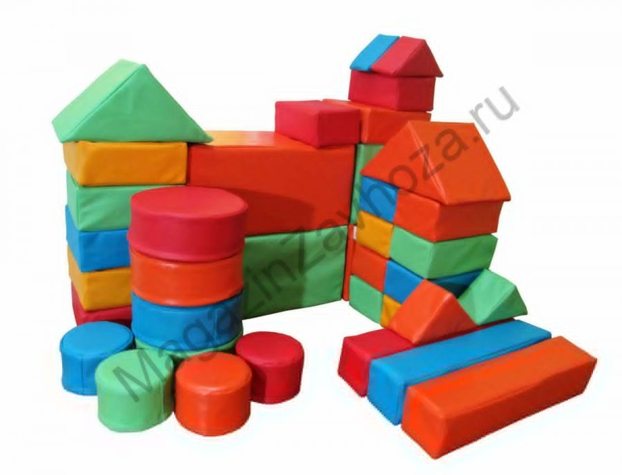 Мягкий игровой набор-конструктор №8 (37 элементов)